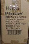 Times 8 - Cases MaxLite LED 2' T8 lights