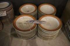 Times 52 - World 6" green & brown rimmed bowls