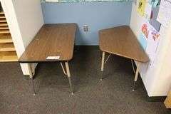 Times 2 - Formica top tables - 24" x 48" and 22" x 45"