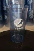 Times 125 - Carlisle 20 oz. blue Pepsi labeled plastic glasses
