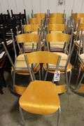Times 17 - Metal framed wood seat & back dining chairs - nice