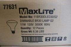 Times 4 - Cases MaxLite LED BR30 flood lights