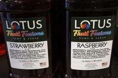 Times 8 - Lotus 1/2 gallon Raspberry, strawberry, pomegranite, & power up plant energy mix