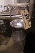 Times 3 - New Cambro CCPL27 acrylic round containers with lids