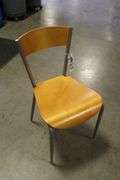 Times 17 - Metal framed wood seat & back dining chairs - nice