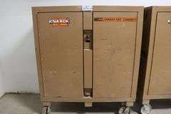 Knaack Model 139 portable 30" x 72" x 70" metal job master cabinet