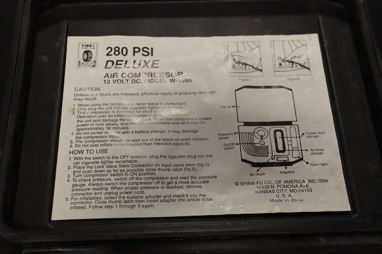 280 PSI deluxe air compressor