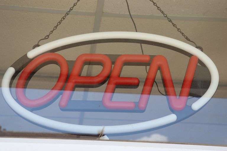 24" LED open sign