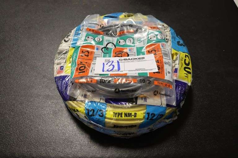 NEW - 12/3 x 250' roll & 10/2 x 25' roll of electrical wire