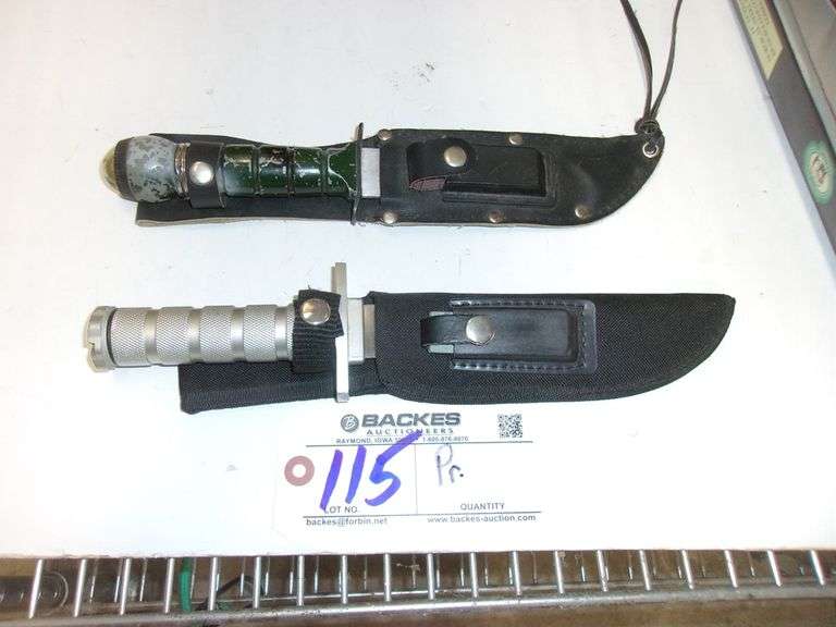 Pair of survival knives