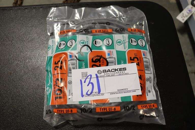 NEW - 12/3 x 250' roll & 10/2 x 25' roll of electrical wire