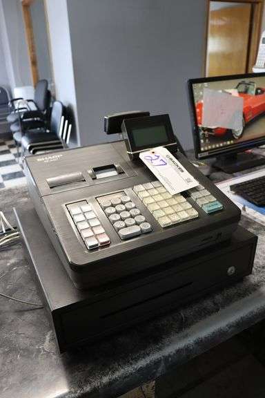 Sharp Xe-A407 cash register with key
