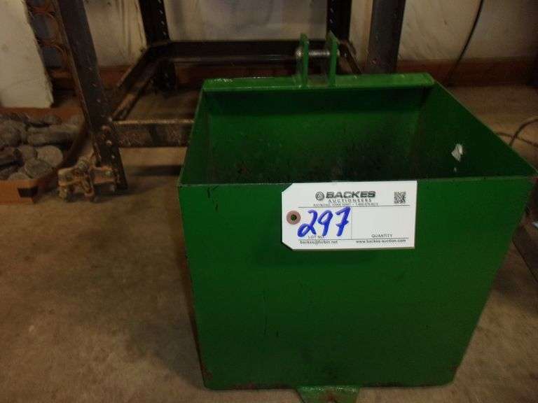 Small compact tractor 3 point ballast box