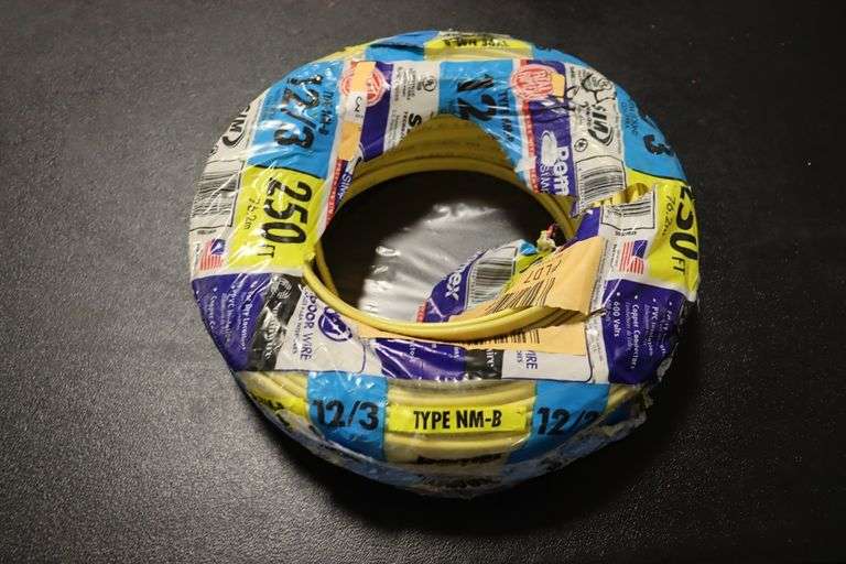 NEW - 12/3 x 250' roll & 10/2 x 25' roll of electrical wire