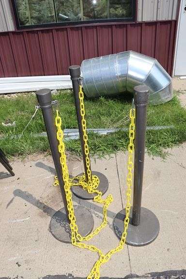 Times 3 - 36" tall metal crown control rails