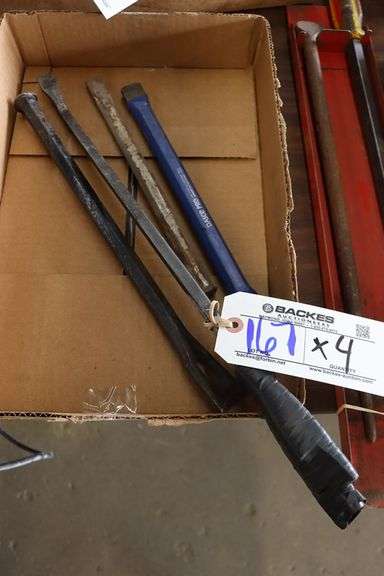 Times 4 - Chisels & pry bars