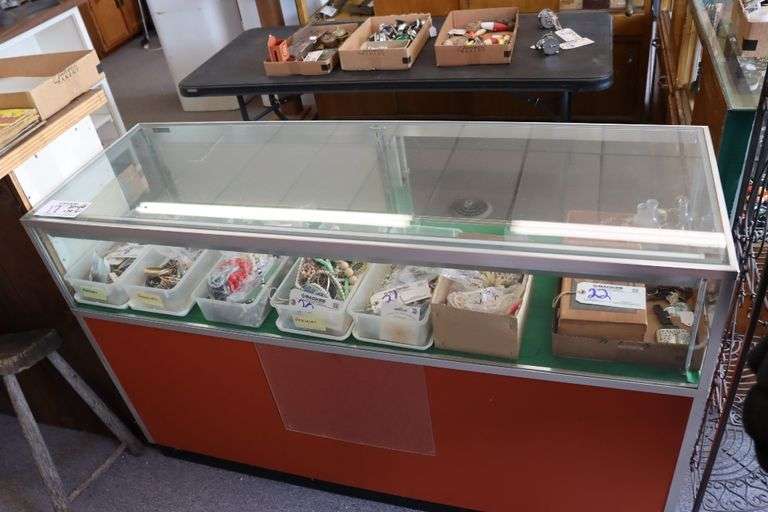 20" x 60" x 38" tall glass display counter