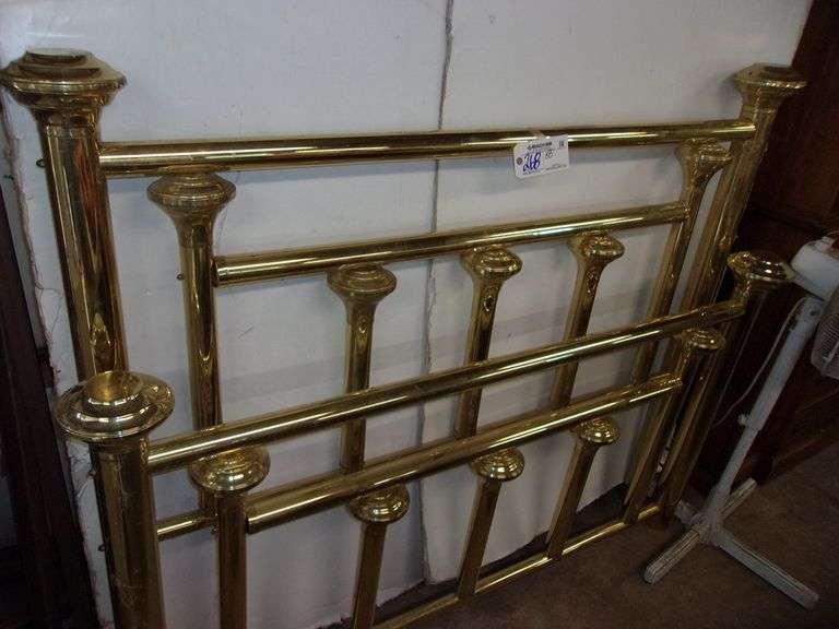 58" queen brass bed frame