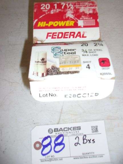 All to go 2 boxes of 20 gauge shells