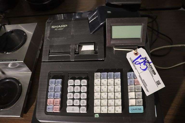 Sharp XE-A507 cash register - no key