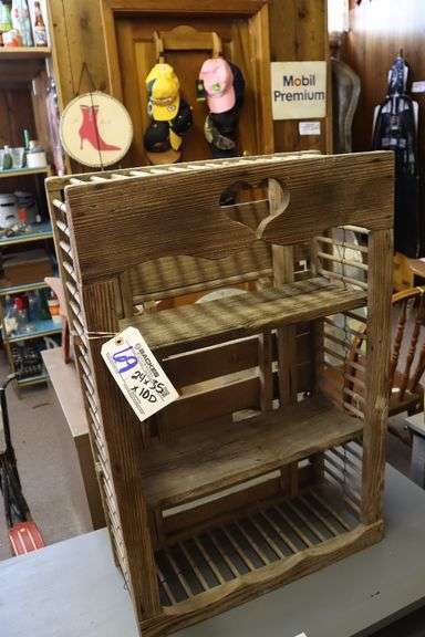 24" x 35" x 10" deep wood decorative display