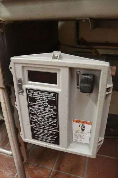 Hobart AM-12A stainless pass through dish washer - 200/230, 400/460 volt - 3 phase - nice
