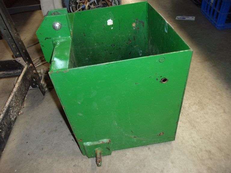 Small compact tractor 3 point ballast box