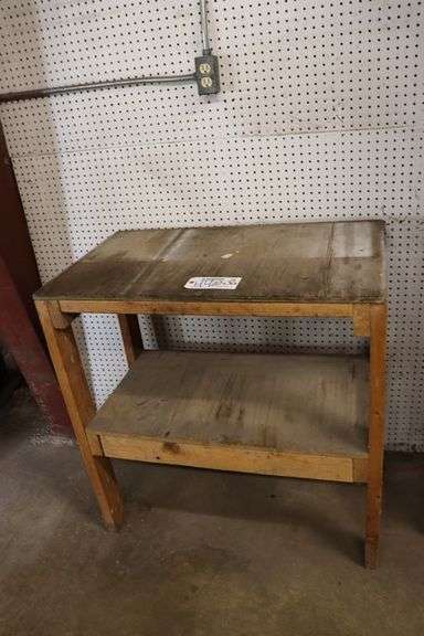 22" x 36" wood table