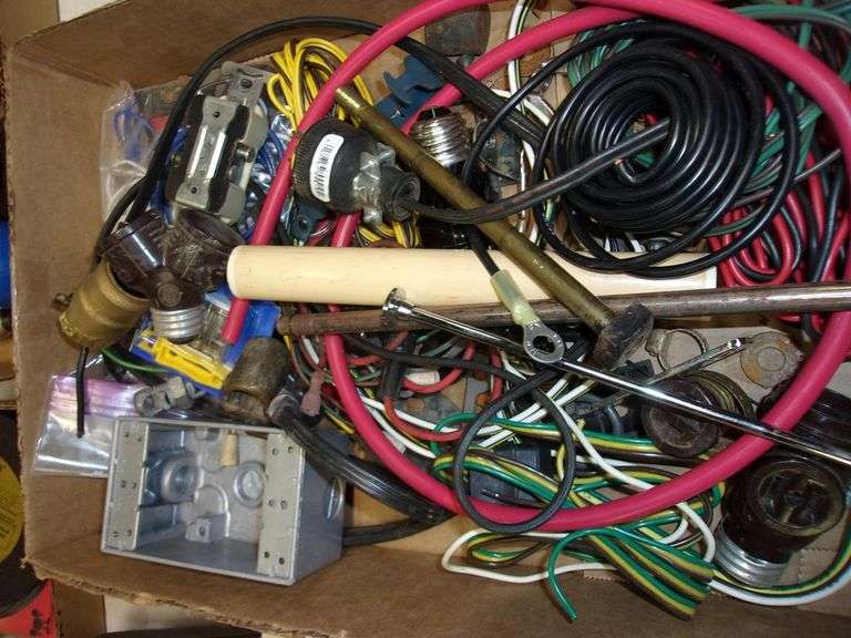 All to go 3 boxes of electrical items and more