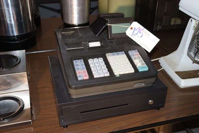 Sharp XE-A507 cash register - no key