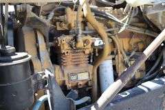 1995 Ford LT9000 tandem axle dump truck, 18k# front axles, 40K# rear axles, 3176 Cat motor, Eaton 10 spd trans, Chief 16' steel box, 553,340 miles, 385/65R22.5 steer tires, 11R/22.5 rear tires, good rubber, rear inner tire off bead, Vin # 1FDZU90S8SVA71756