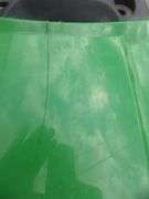 John Deere X310 lawn tractor with 42" deck, 214 hours, has crack in hood, new battery