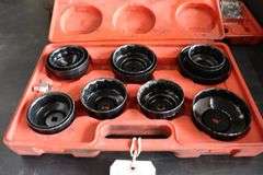 15 piece cup type oil filter wrench set with case
