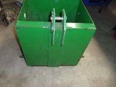 Small compact tractor 3 point ballast box