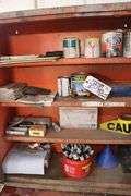 27" portable tool cabinet with large assortment touch up paints