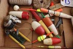 Box flat to go - Vintage bobbers & reel