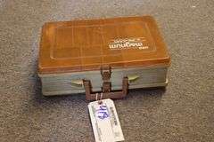 Plano Mega fish tackle box with inventory