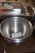 Times 2 - stainless heavy duty 13 qt. mixing bowls