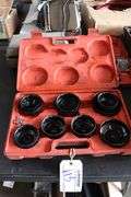15 piece cup type oil filter wrench set with case