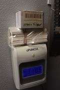 Upunch HN4000 digital time clock with cards & holder