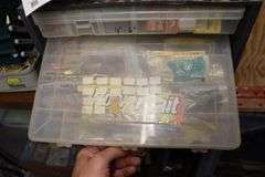 4 drawer organizer with fishing inventory