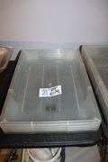 Times 4 - 18" x 26" x 4" food storage containers - no lids