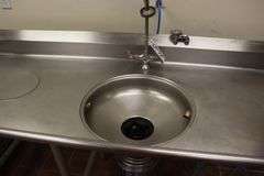 78" stainless left hand soil table