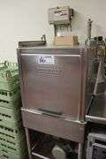 Hobart AM-12A stainless pass through dish washer - 200/230, 400/460 volt - 3 phase - nice