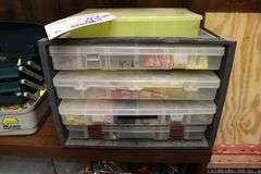 4 drawer organizer with fishing inventory