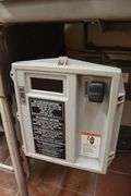 Hobart AM-12A stainless pass through dish washer - 200/230, 400/460 volt - 3 phase - nice
