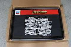 New Chevron Havoline 16" x 32" letter board with letters