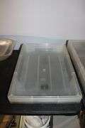 Times 4 - 18" x 26" x 4" food storage containers - no lids