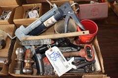 Box flat to go - caulk guns, knives, ball hitches, & more