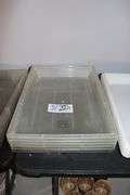Times 5 - 18" x 26" x 4" food storage containers - no lids
